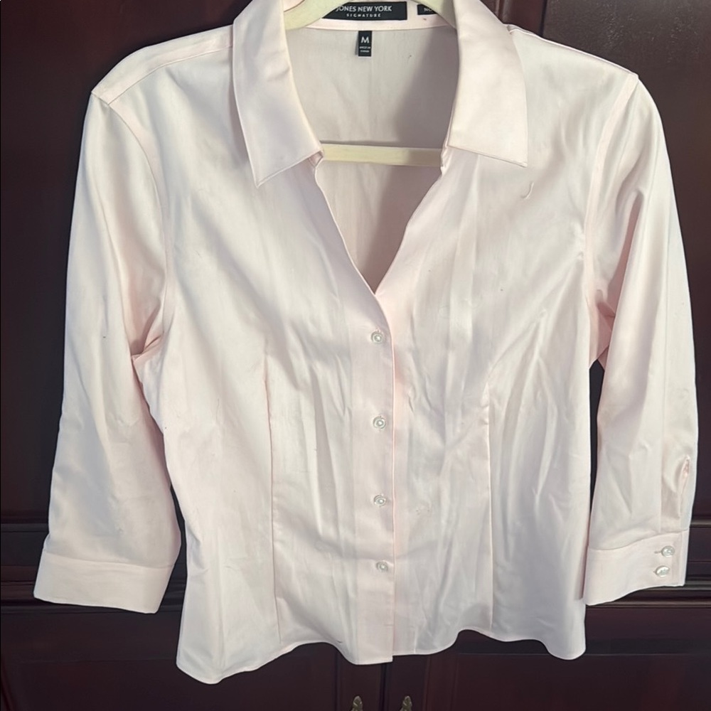 Women's Pink Button-Up Shirt